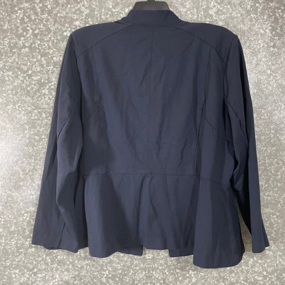 Lane Bryant Women's Plus Size Navy Blue Military Style Blazer - Size 26 - Jacket - Picture 7 of 7